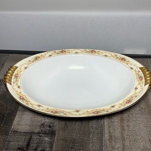 Meito China The Windsor Shape 12" Serving Bowl 22 Kt Gold Vintage 30's.